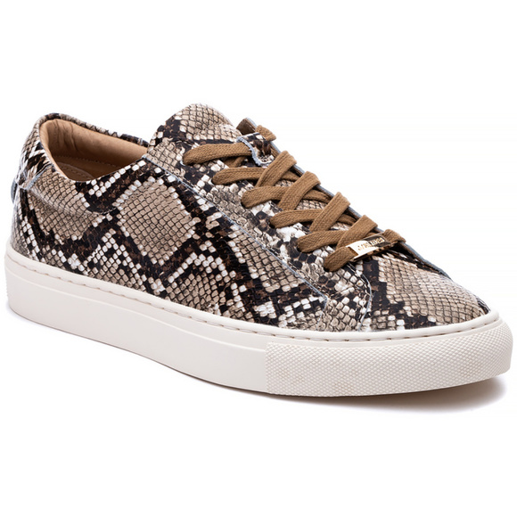J/SLIDES Animal Printed Leather Sneakers - Picture 1 of 10